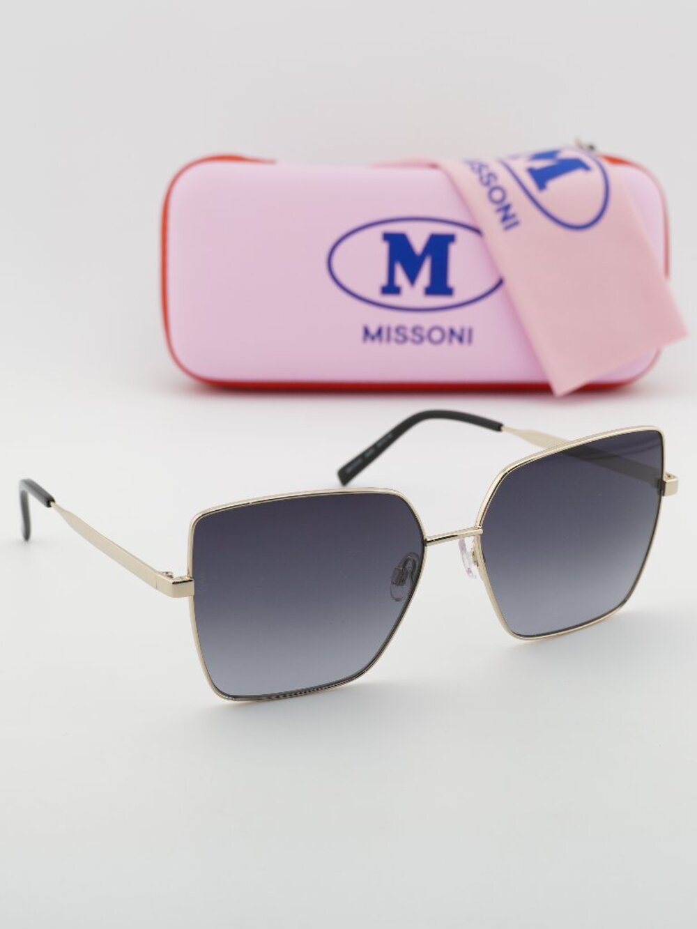 M Missoni MMI 0101/S 0J5G 9O Square Sunglasses - Gold/Grey